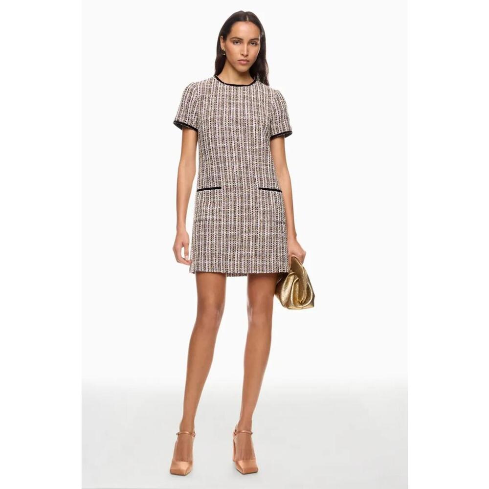 CeCe Shiny Tweed Dress - Size 10